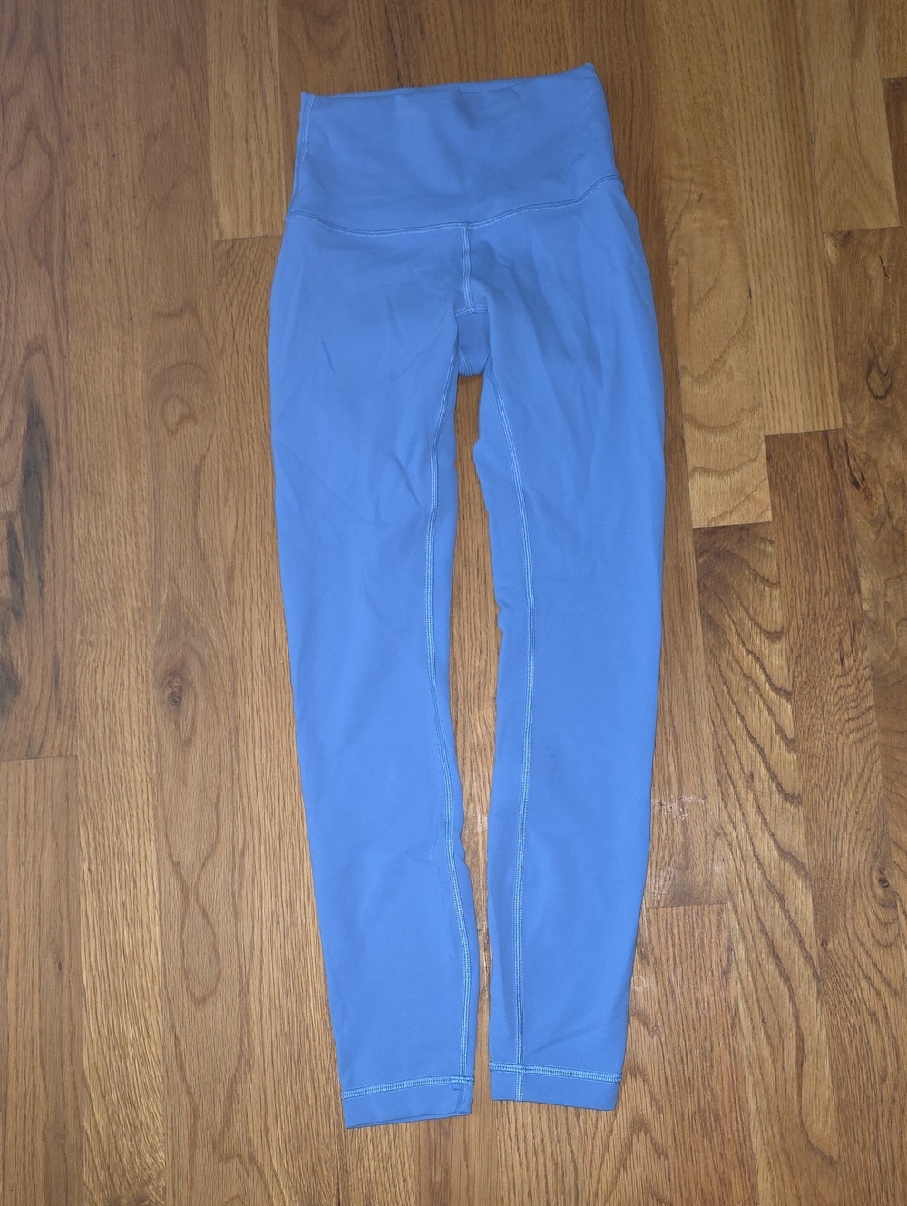 Lululemon High-Waist Light Blue Active Leggings